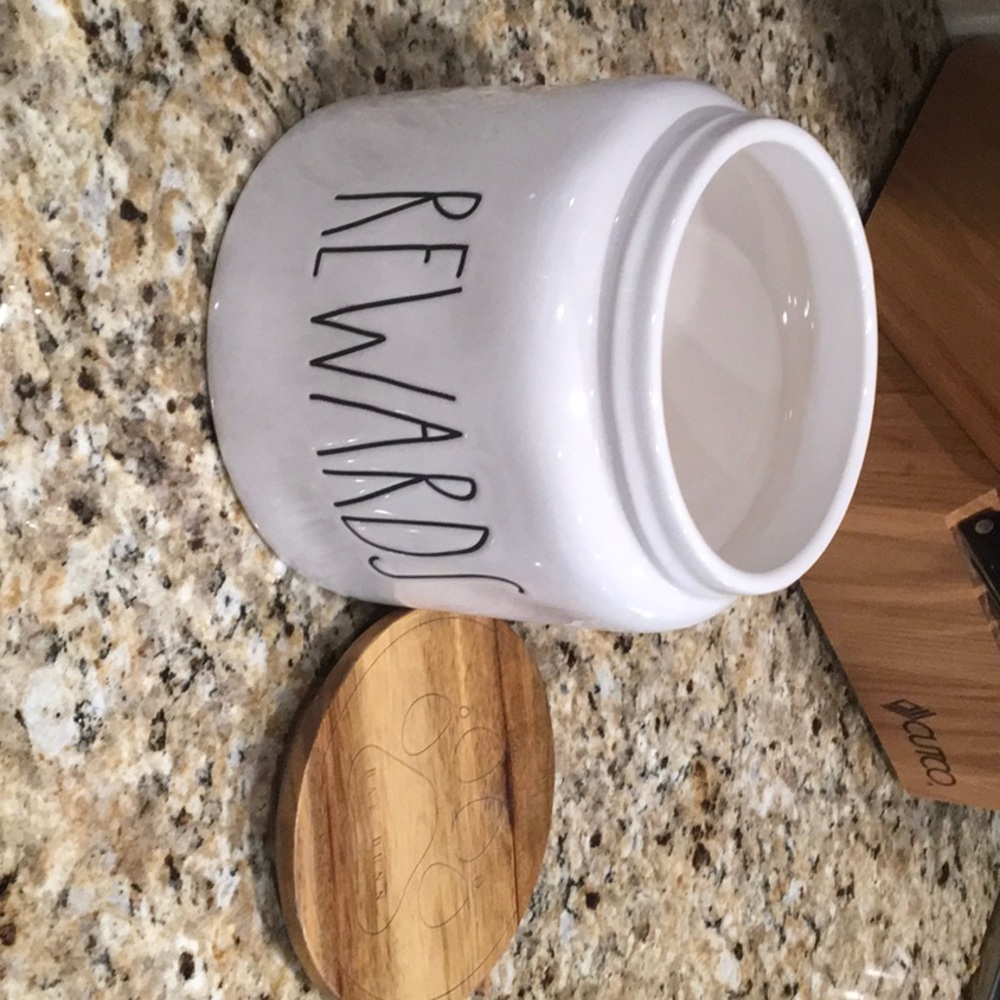 Rae Dunn Dog Treat Canister Used